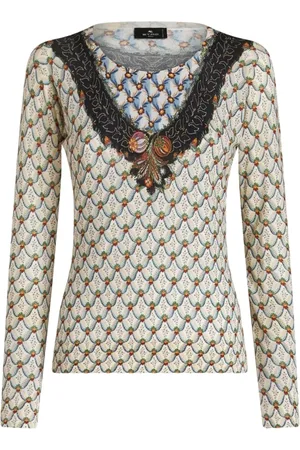 Etro Dames, Tops, Veelkleurig, Maat: S Zijde