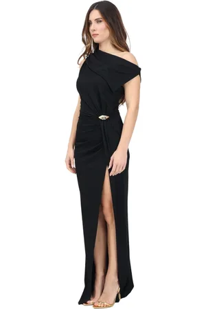 Elisabetta Franchi Dames, Jurken, Zwart, Maat: XL Jersey
