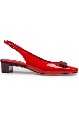 Salvatore Ferragamo Dames, Schoenen, Rood, Maat: 37 EU Leer
