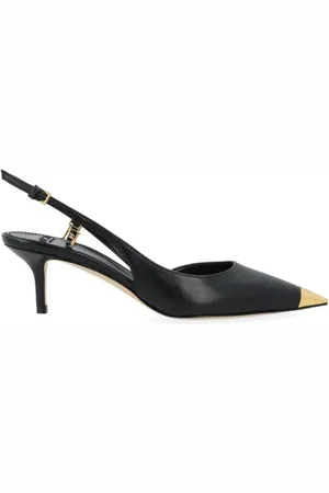 Elisabetta Franchi Dames, Schoenen, Zwart, Maat: 40 EU Leer