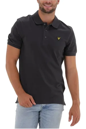 Lyle & Scott Heren, Tops, Grijs, Maat: M Piqué