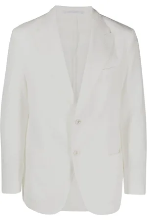 ELEVENTY Heren, Jassen, Wit, Maat: 3XL Linnen