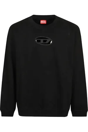 Diesel Heren, Sweatshirts & Hoodies, Zwart, Maat: S Katoen