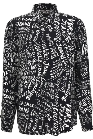 VERSACE Heren, Overhemden, Zwart, Maat: XS
