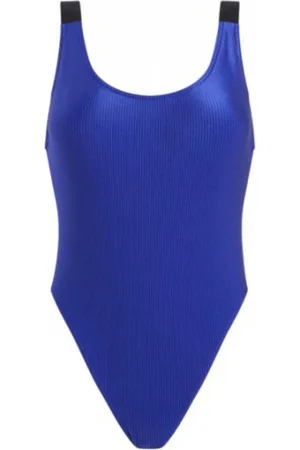 Calvin Klein Dames, Badkleding, Blauw, Maat: S