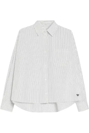Max Mara Dames, Blouses & Shirts, Blauw, Maat: M Katoen