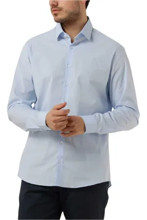 Calvin Klein Heren, Overhemden, Blauw, Maat: 3XL