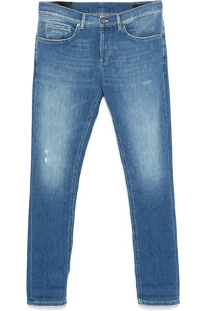 Dondup Heren, Jeans, Blauw, Maat: W35 Katoen