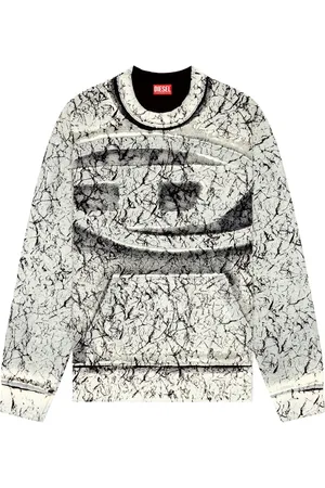 Diesel Heren, Sweatshirts & Hoodies, Grijs, Maat: 2XL Fleece