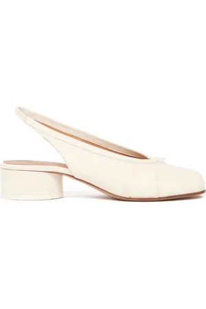 Maison Margiela Dames, Schoenen, Wit, Maat: 38 1/2 EU Leer