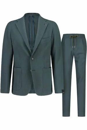 TAGLIATORE Heren, Pakken, Groen, Maat: 2XL Tweed