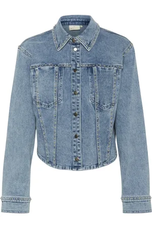 Kaffe Dames, Jassen, Blauw, Maat: 3XL Denim