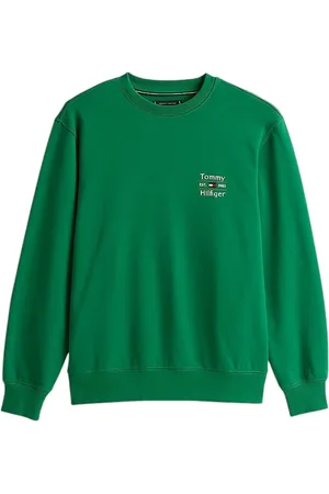 Tommy Hilfiger Heren, Sweatshirts & Hoodies, Groen, Maat: L Poliester