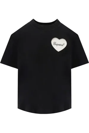 Dsquared2 Dames, Tops, Zwart, Maat: S Katoen
