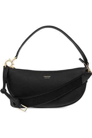 Salvatore Ferragamo Dames, Tassen, Zwart, Maat: ONE Size Leer