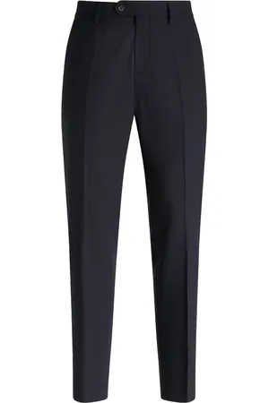 Boggi Milano Heren, Broeken, Blauw, Maat: M Wol
