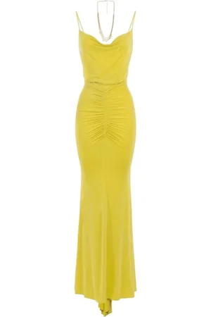 Elisabetta Franchi Dames, Jurken, Geel, Maat: L