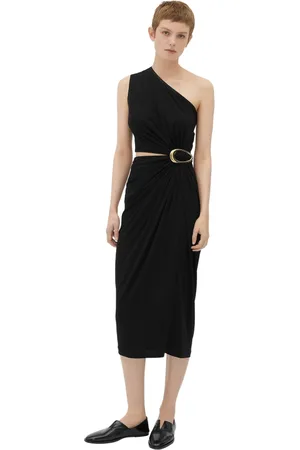 Bottega Veneta Dames, Jurken, Zwart, Maat: S Viscose