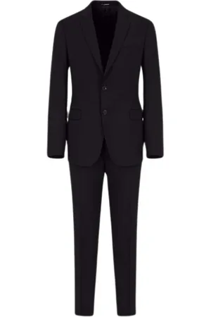 Emporio Armani Heren, Pakken, Blauw, Maat: M Wol