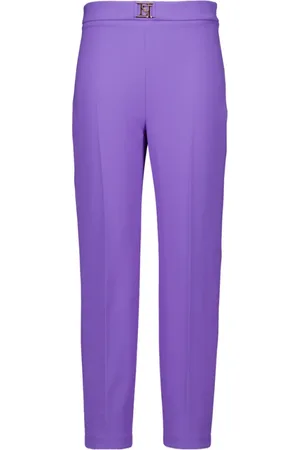 Elisabetta Franchi Dames, Broeken, Paars, Maat: XL