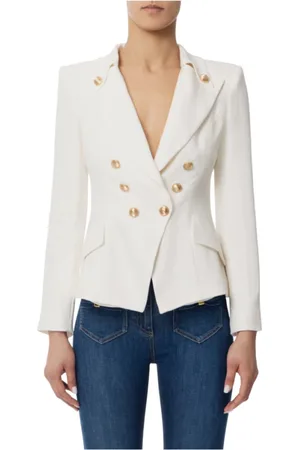 Elisabetta Franchi Dames, Jassen, , Maat: M Linnen