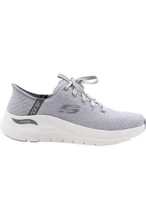 Skechers Heren, Schoenen, Grijs, Maat: 42 EU Synthetisch