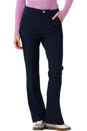 POM Amsterdam Dames, Broeken, Blauw, Maat: XL Poliester
