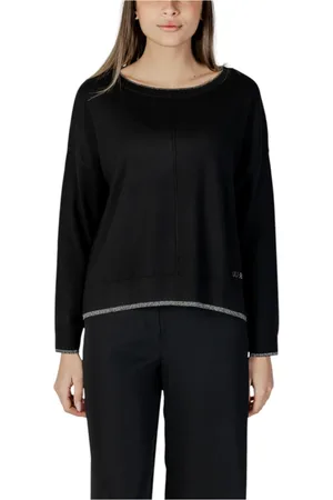 Liu Jo Dames, Truien, Zwart, Maat: XS Viscose