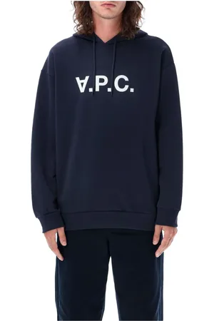 A.P.C. Heren, Sweatshirts & Hoodies, Blauw, Maat: M Katoen