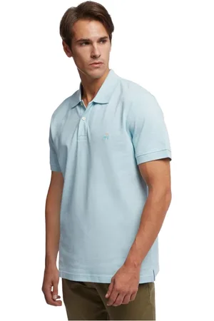 Brooks Brothers Heren, Tops, Blauw, Maat: L Piqué