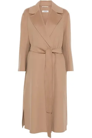 Max Mara Dames, Mantels, Bruin, Maat: XS Wol