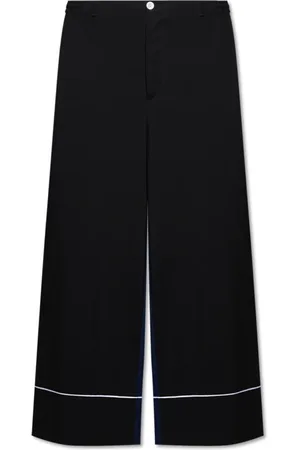 Marni Dames, Broeken, Zwart, Maat: M Wol