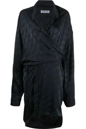 Balenciaga Dames, Jurken, Zwart, Maat: XS