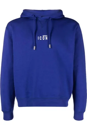 Dsquared2 Heren, Sweatshirts & Hoodies, Blauw, Maat: M Katoen