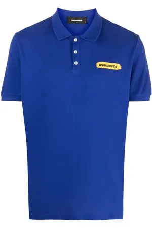 Dsquared2 Heren, Tops, Blauw, Maat: M Katoen