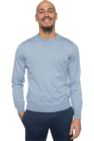 CANALI Heren, Truien, Blauw, Maat: 5XL Katoen