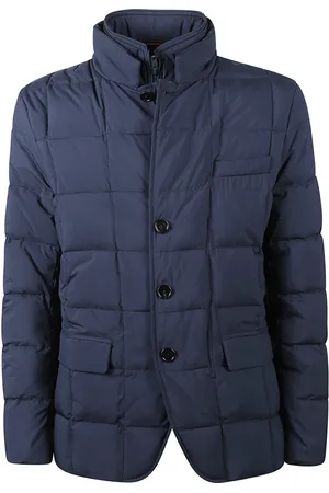 FAY Heren, Jassen, Blauw, Maat: XL Leer