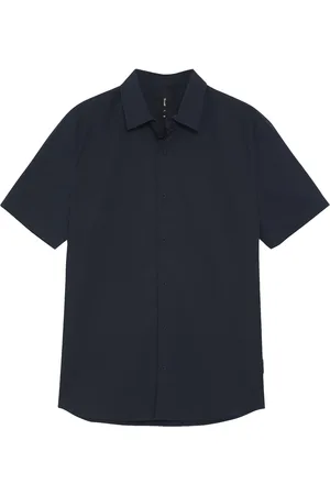 ECOALF Heren, Overhemden, Blauw, Maat: L Katoen