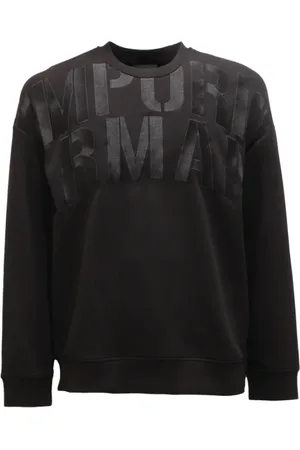 Emporio Armani Heren, Sweatshirts & Hoodies, Zwart, Maat: L Jersey