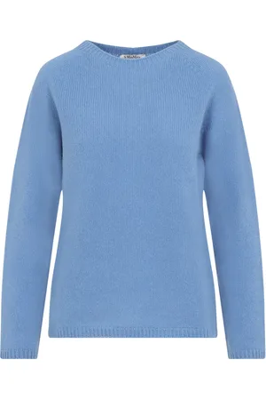 Max Mara Dames, Truien, Blauw, Maat: S Kasjmier