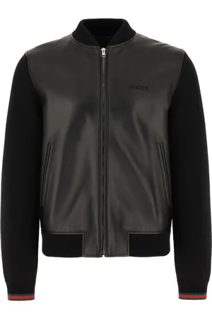 Gucci Heren, Jassen, Zwart, Maat: XL Leer