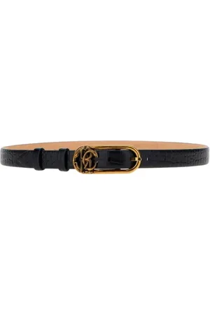 Roberto Cavalli Dames, Accessoires, Zwart, Maat: 80 CM Leer