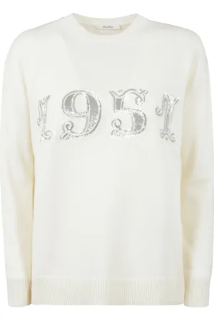 Max Mara Dames, Truien, Wit, Maat: S Wol