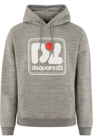 Dsquared2 Heren, Sweatshirts & Hoodies, Grijs, Maat: M Katoen