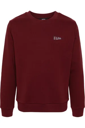 A.P.C. Heren, Sweatshirts & Hoodies, Rood, Maat: L Katoen