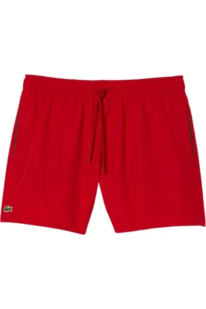 Lacoste Heren, Badkleding, Rood, Maat: XL Katoen