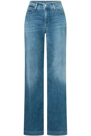Mac Dames, Jeans, Blauw, Maat: 2XS Katoen