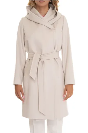 Max Mara Dames, Mantels, Wit, Maat: M