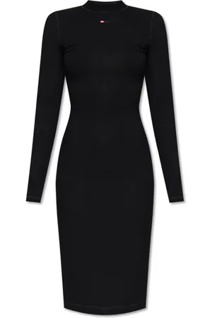 Diesel Dames, Jurken, Zwart, Maat: XS Viscose