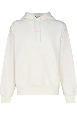 Marni Heren, Sweatshirts & Hoodies, Wit, Maat: L Katoen
